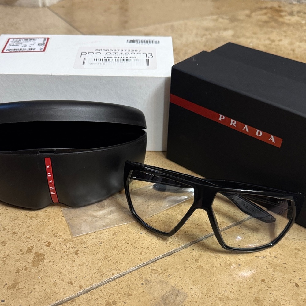 Prada Black Sporty Eyewear